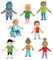 Carson Dellosa  36-Piece All Are Welcome Children's Book Cutouts, Diverse Students and Kids Accents for Back to School, Bulletin Board, and Classroom Decor